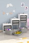 Hanah Home Armario Multiusos Blanco y Gris